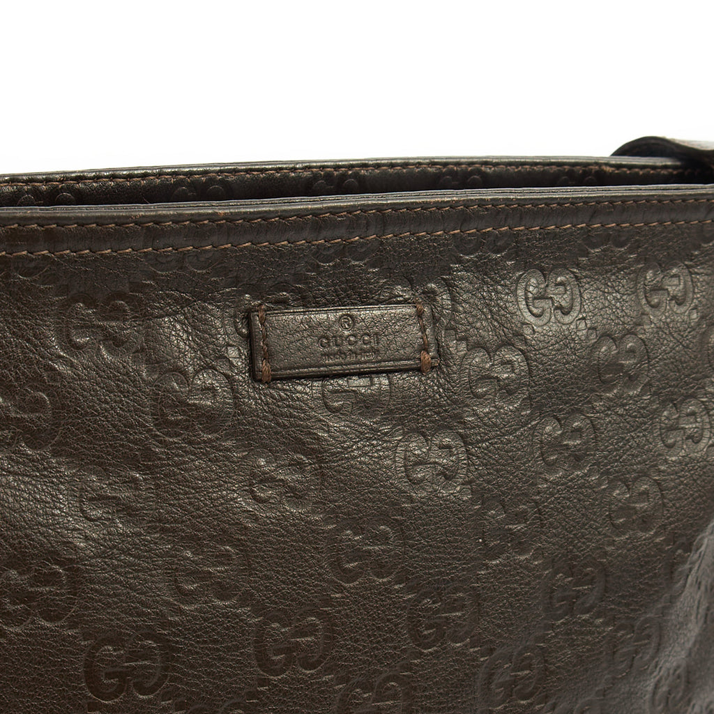 Gucci Cross Body Messenger in Brown, Leather — Side View