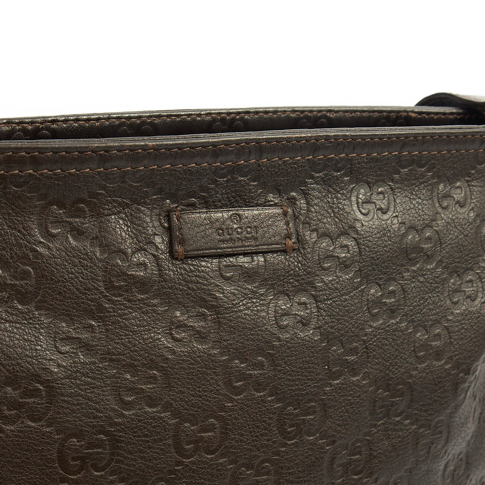 Gucci Cross Body Messenger in Brown, Leather — Side View