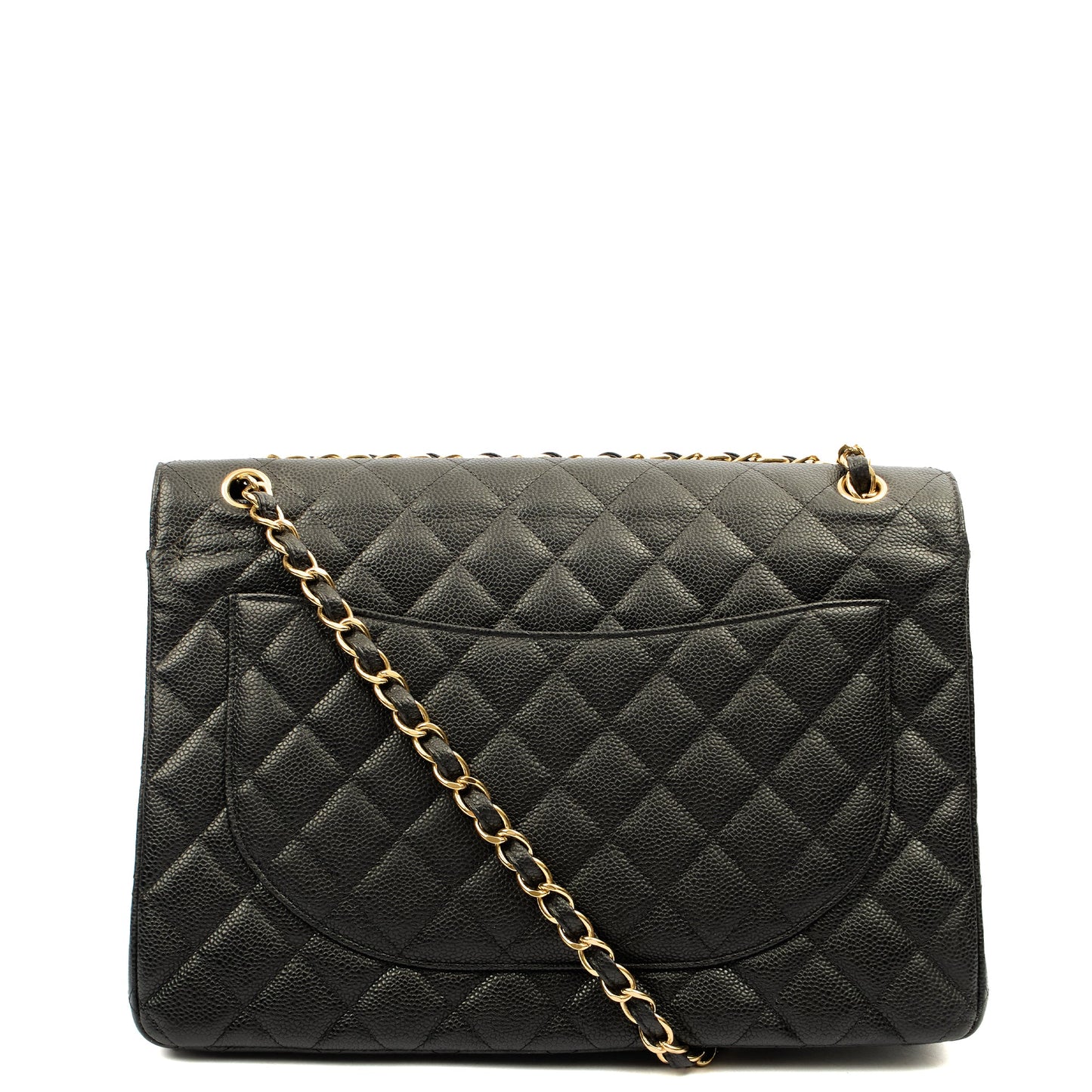 Chanel Classic - Maxi in Black, Caviar Leather — Alternate View 12