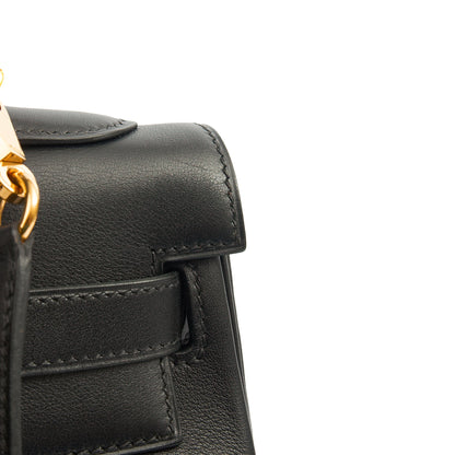 Hermes Kelly 32 in Black, Swift Leather — Alternate View 7