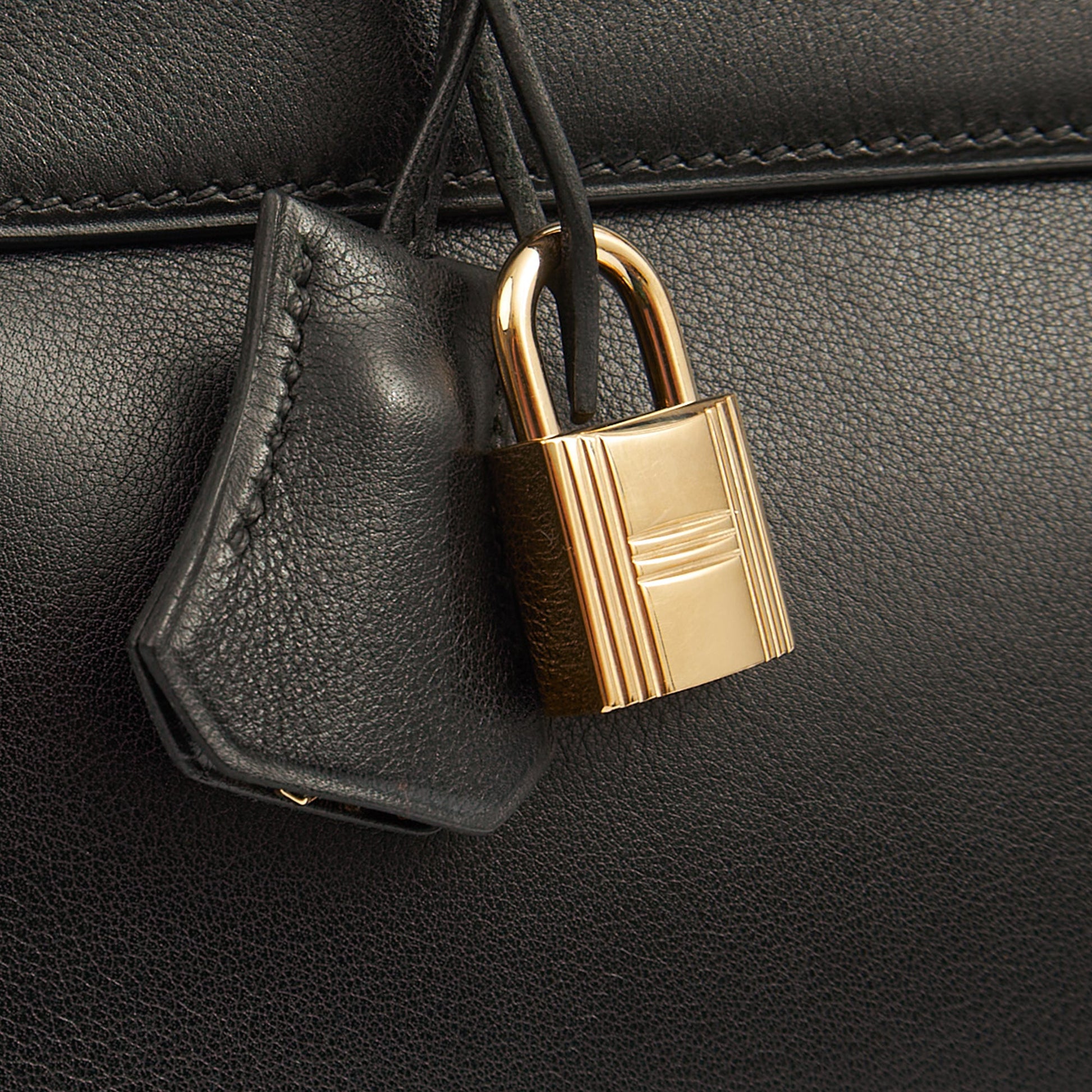 Hermes Kelly 32 in Black, Swift Leather — Alternate View 24