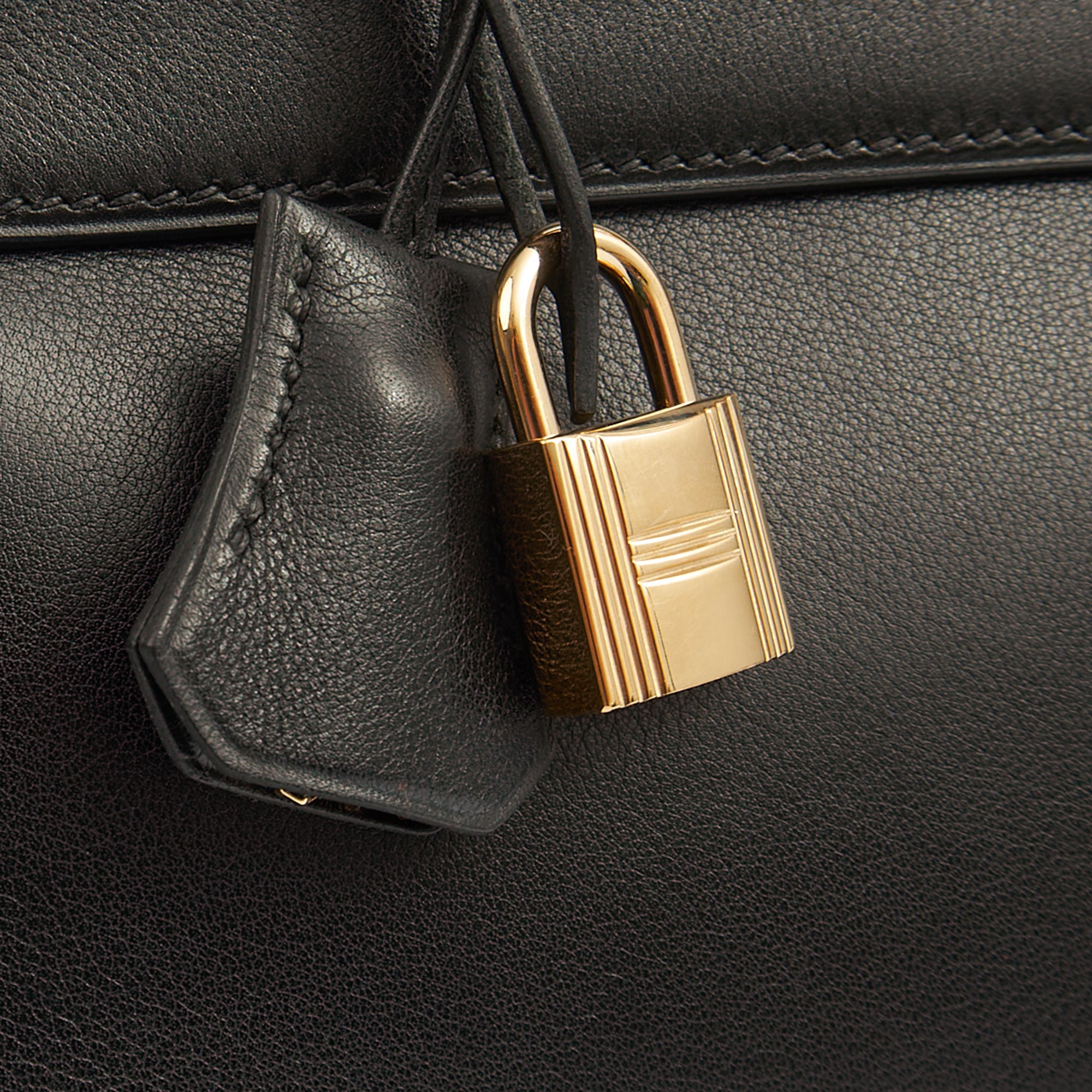 Hermes Kelly 32 in Black, Swift Leather — Alternate View 24