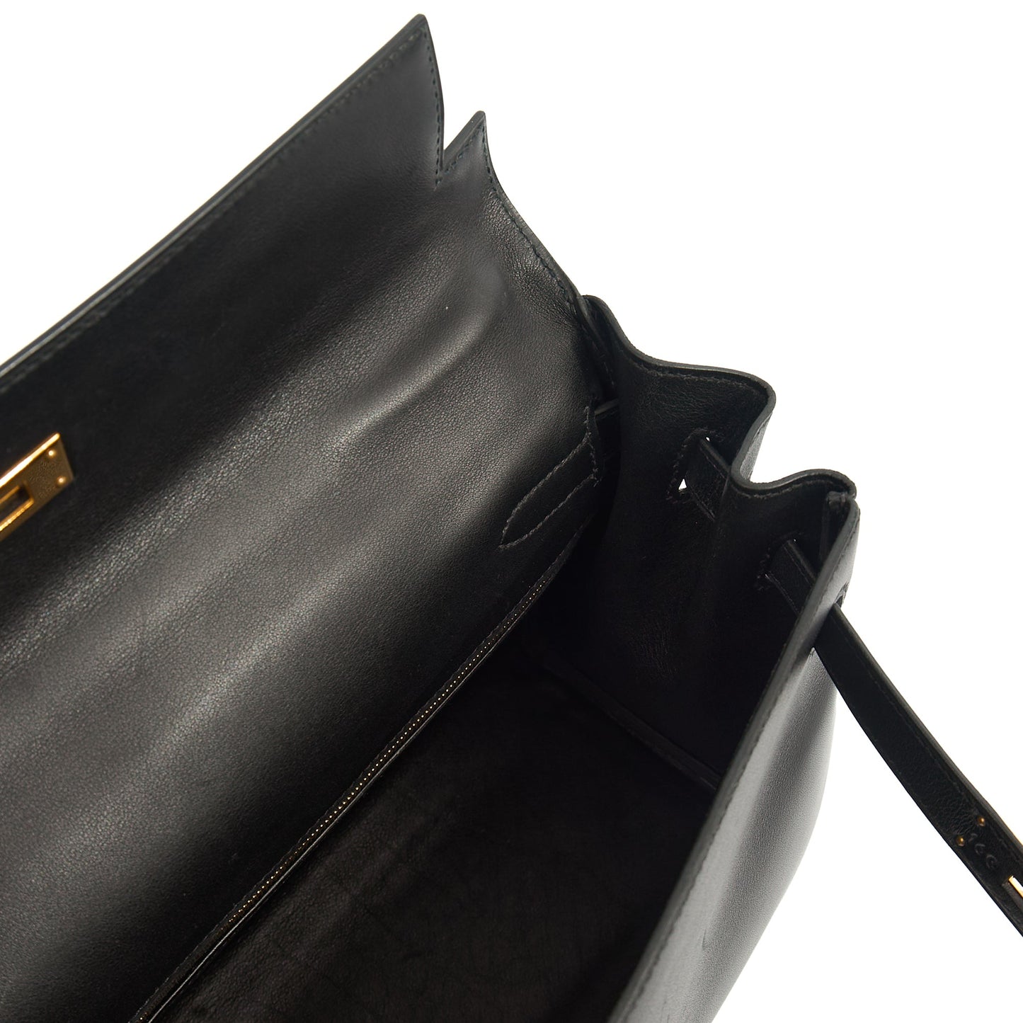 Hermes Kelly 32 in Black, Swift Leather — Alternate View 13
