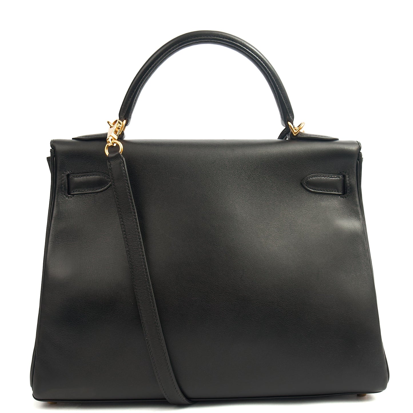 Hermes Kelly 32 in Black, Swift Leather — Alternate View 16