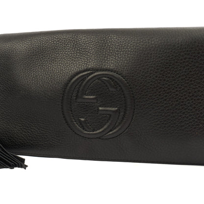 Gucci Clutch Soho Clutch in Black, Leather — Side View