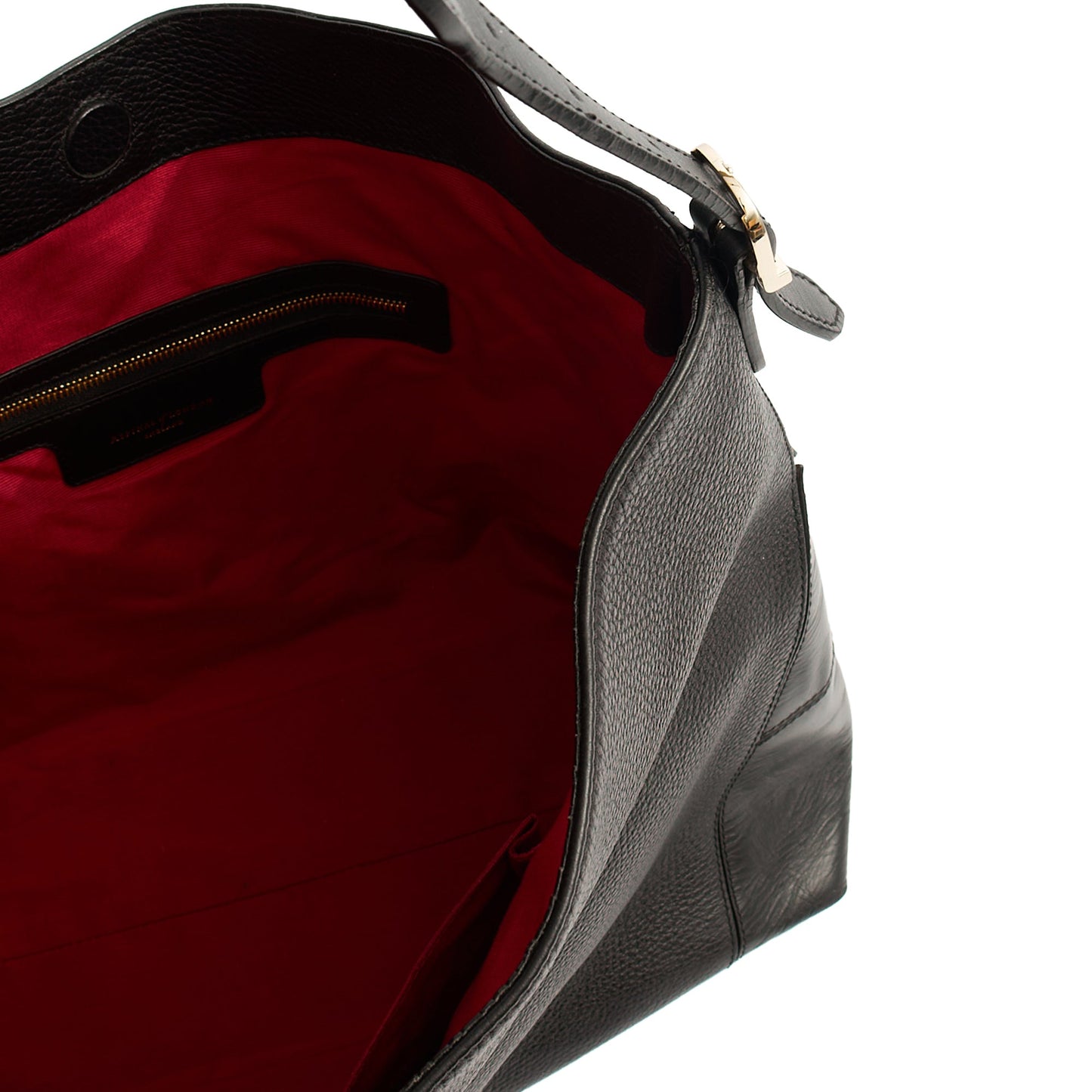 Aspinal of London Tote Hobo in Black, Leather — Detail View