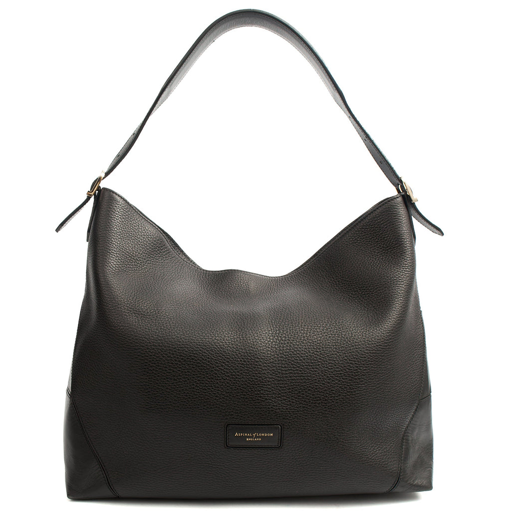 Aspinal of London Tote Hobo in Black, Leather — Alternate View 7