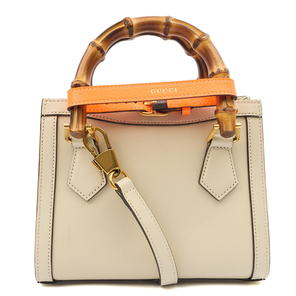 Gucci Mini Bag Diana - Mini in Neutral, Leather — Back View