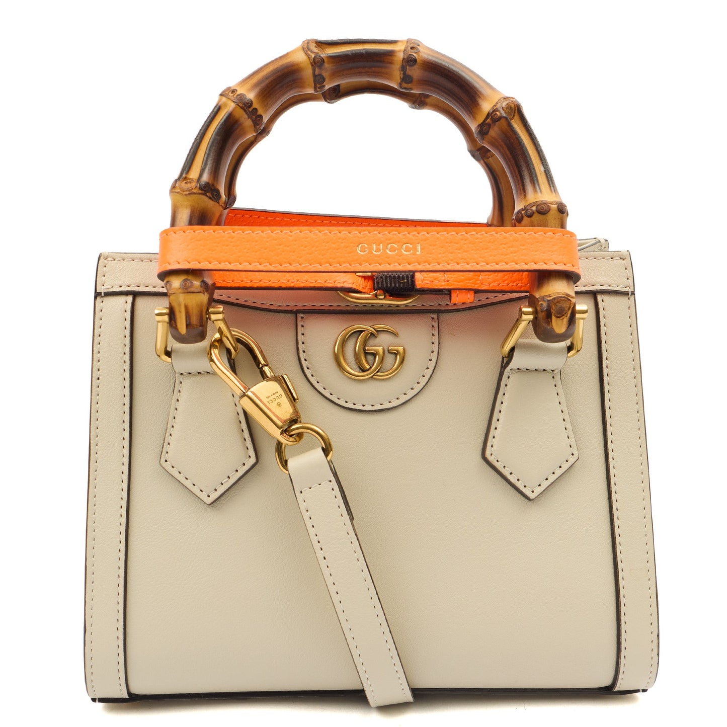 Gucci Mini Bag Diana - Mini in Neutral, Leather — Front View