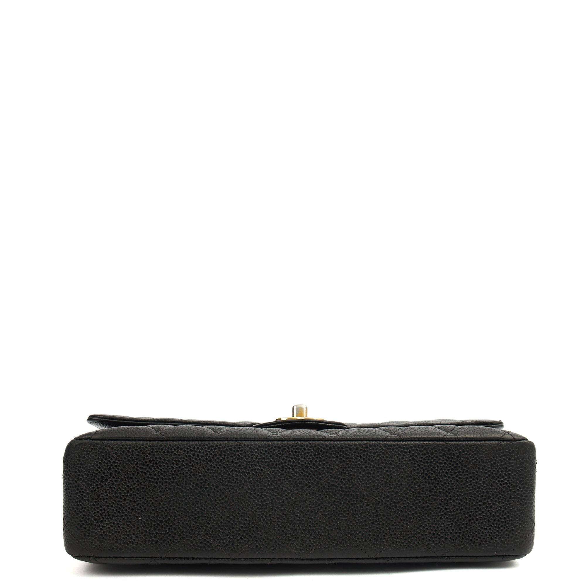 Chanel Shoulder Bag Classic Double Flap - Medium in Black, Caviar Leather — Alternate View 17