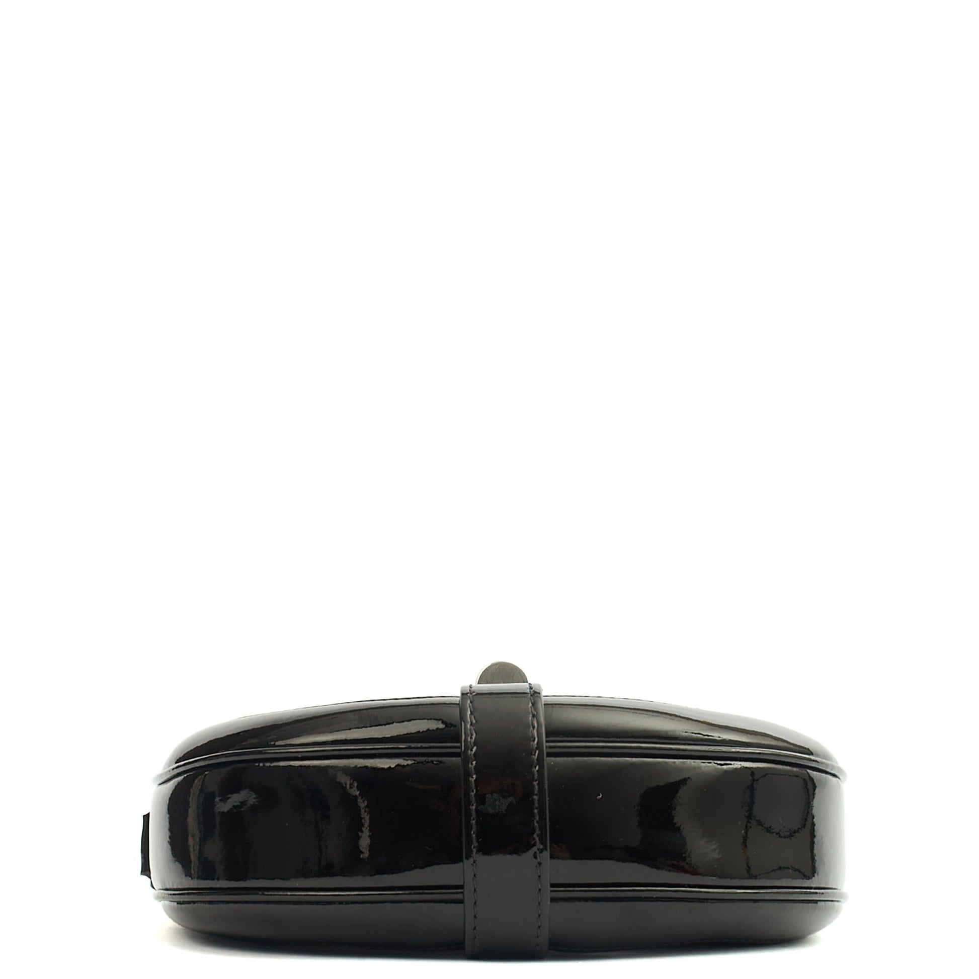 Celine Cross Body 16 bag - Small in Black, Patent Leather — Top View
