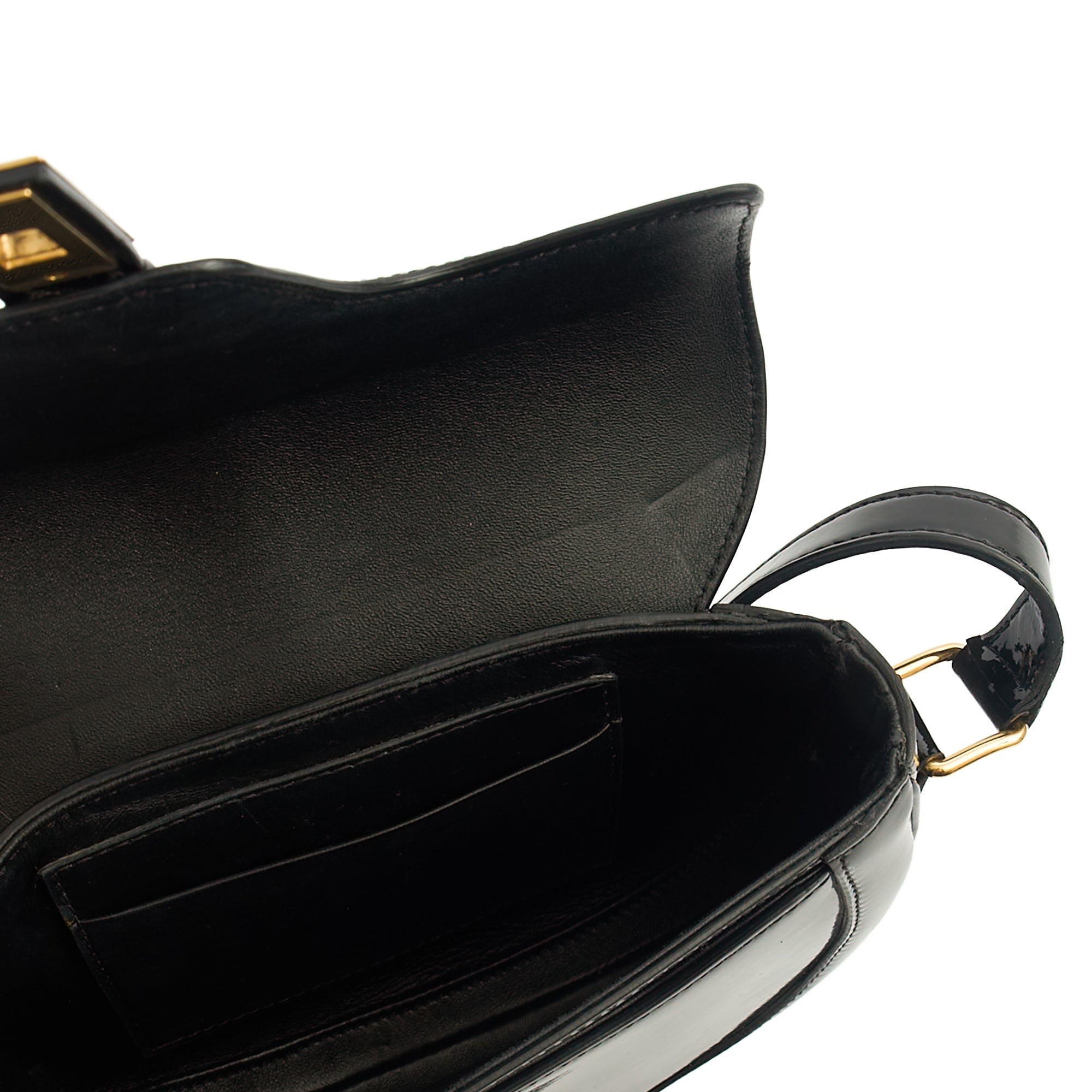 Celine Cross Body 16 bag - Small in Black, Patent Leather — Alternate View 11