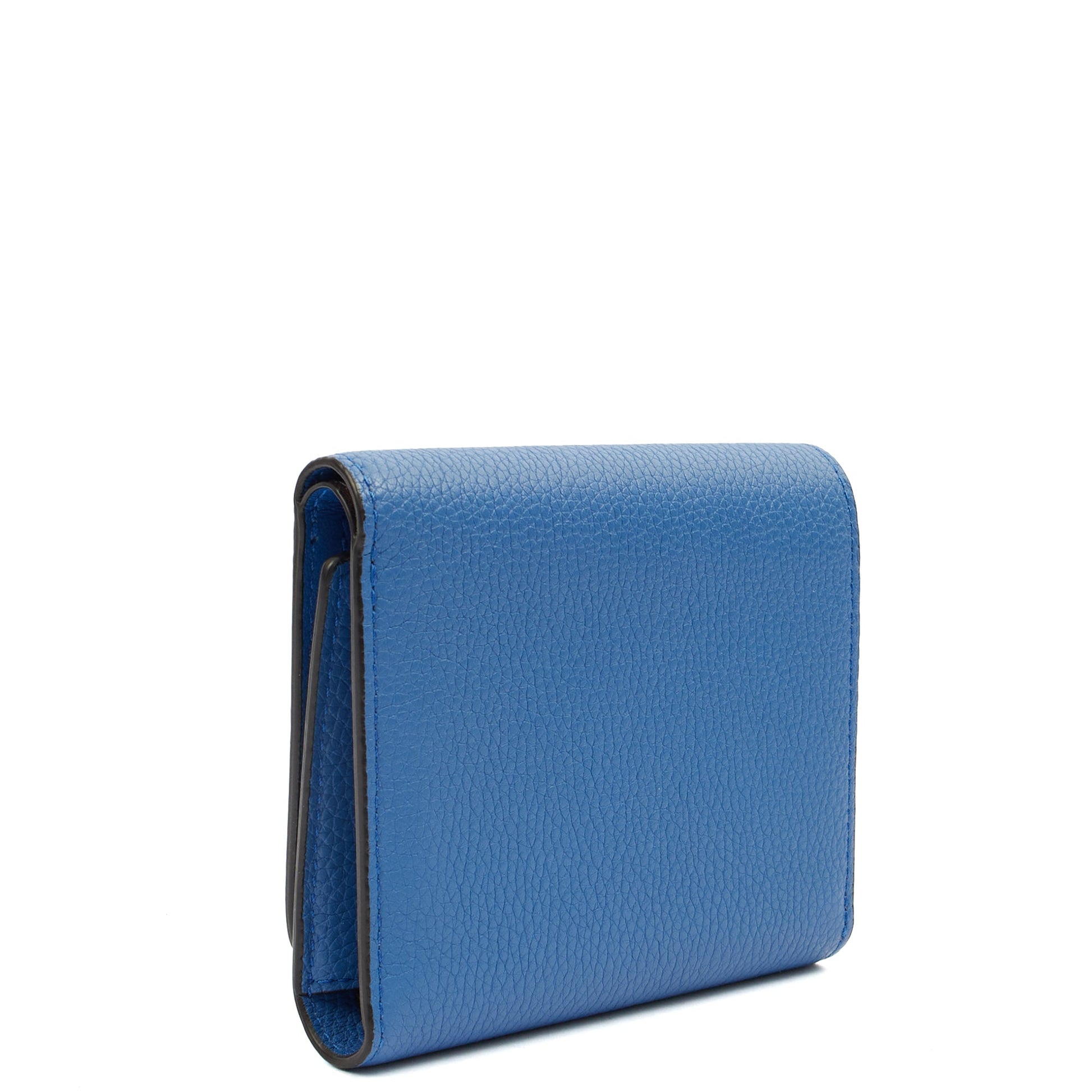 Mulberry Wallet Wallet in Blue, Calfskin Leather — Side View