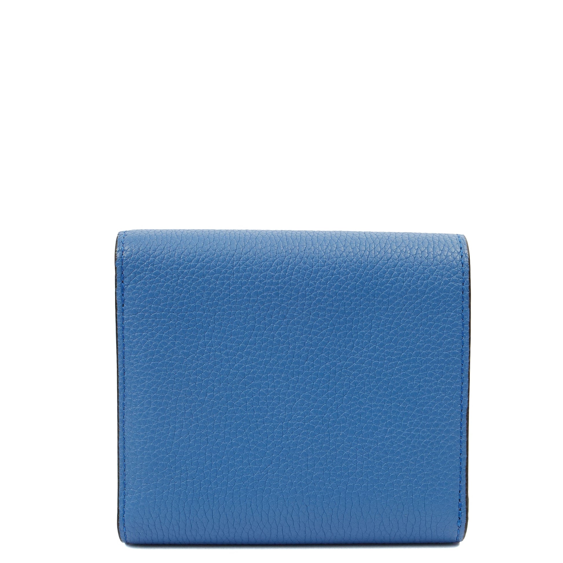 Mulberry Wallet Wallet in Blue, Calfskin Leather — Back View