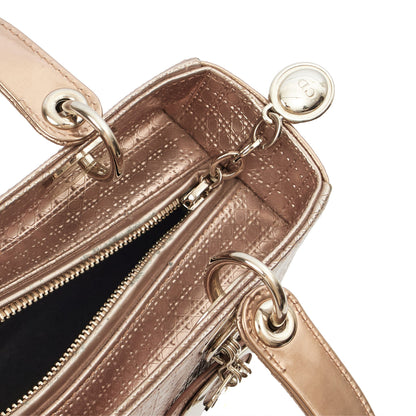 Christian Dior Shoulder Bag Lady Dior Medium in Metallic, Leather — Alternate View 11
