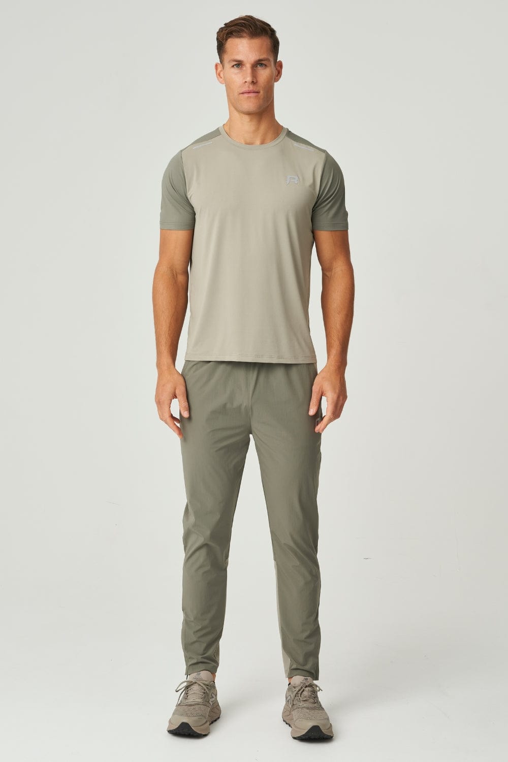 Reprimo Flight T-Shirt 'Khaki Sand' — XS — Top View