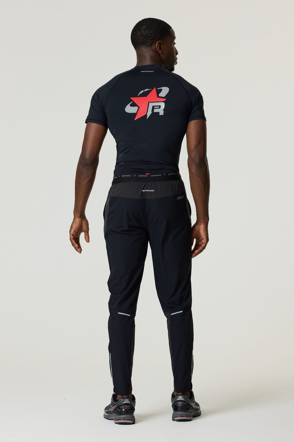 Reprimo RP Base-Layer T-Shirt 'Black Red' — XS — Top View