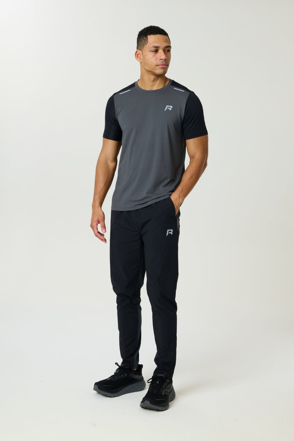 Reprimo Flight Tee 'Slate Obsidian' — XXS — Top View