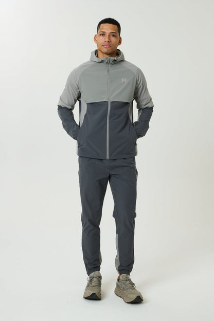 Reprimo Vortex Windbreaker Jacket 'Faded Dune Slate' — XXS — Top View
