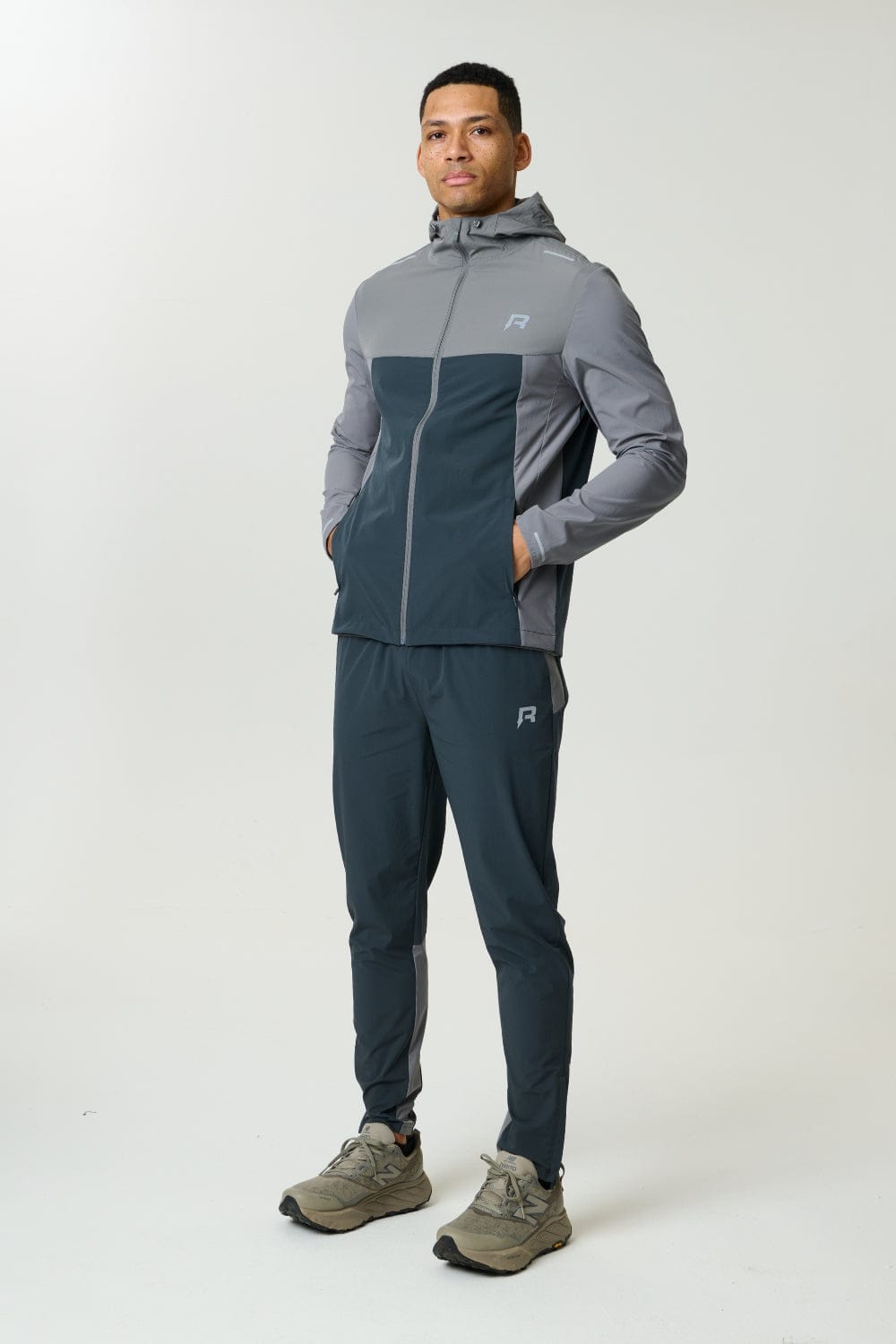 Reprimo Flight Windbreaker 'Gargoyle Ash Green' — XS — Top View