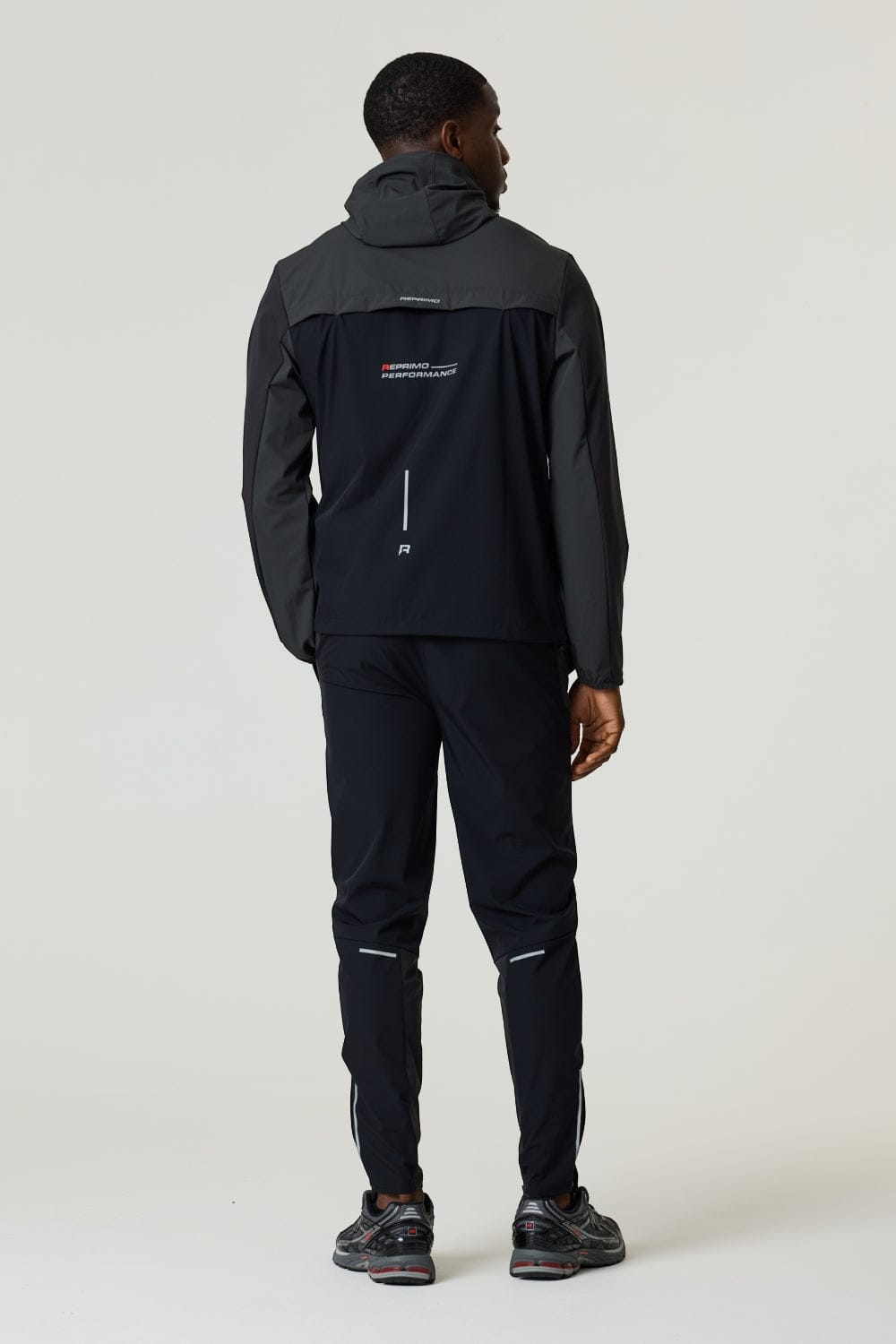 Reprimo RP Flight Windbreaker 'Black Red' — XS — Top View