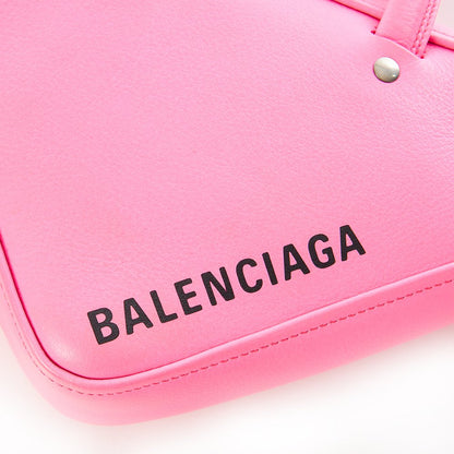 Balenciaga Top Handle Triangle Duffle S  in Pink, Leather — Alternate View 15