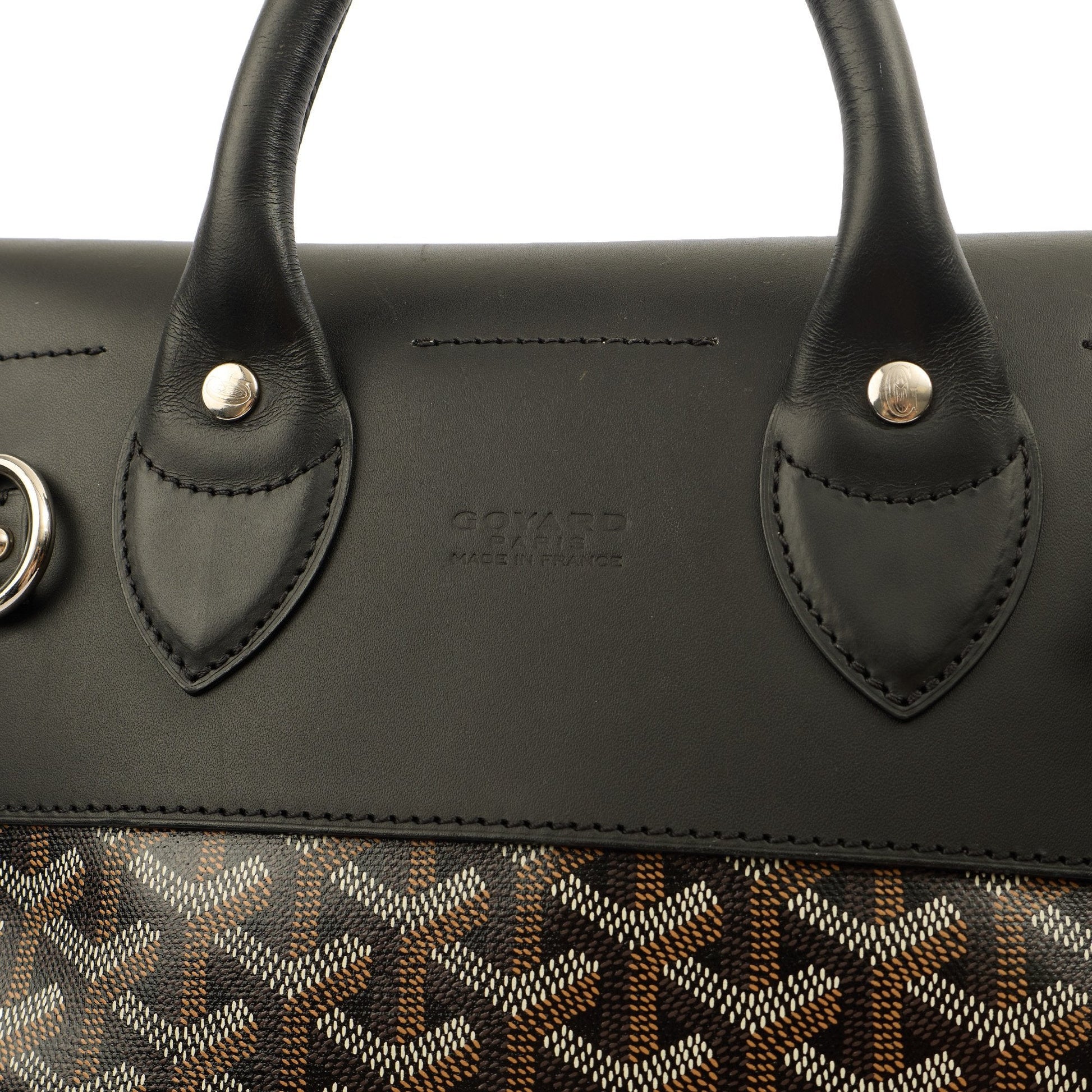 Goyard Backpack Steamer Backpack in Black, Leather — Alternate View 7
