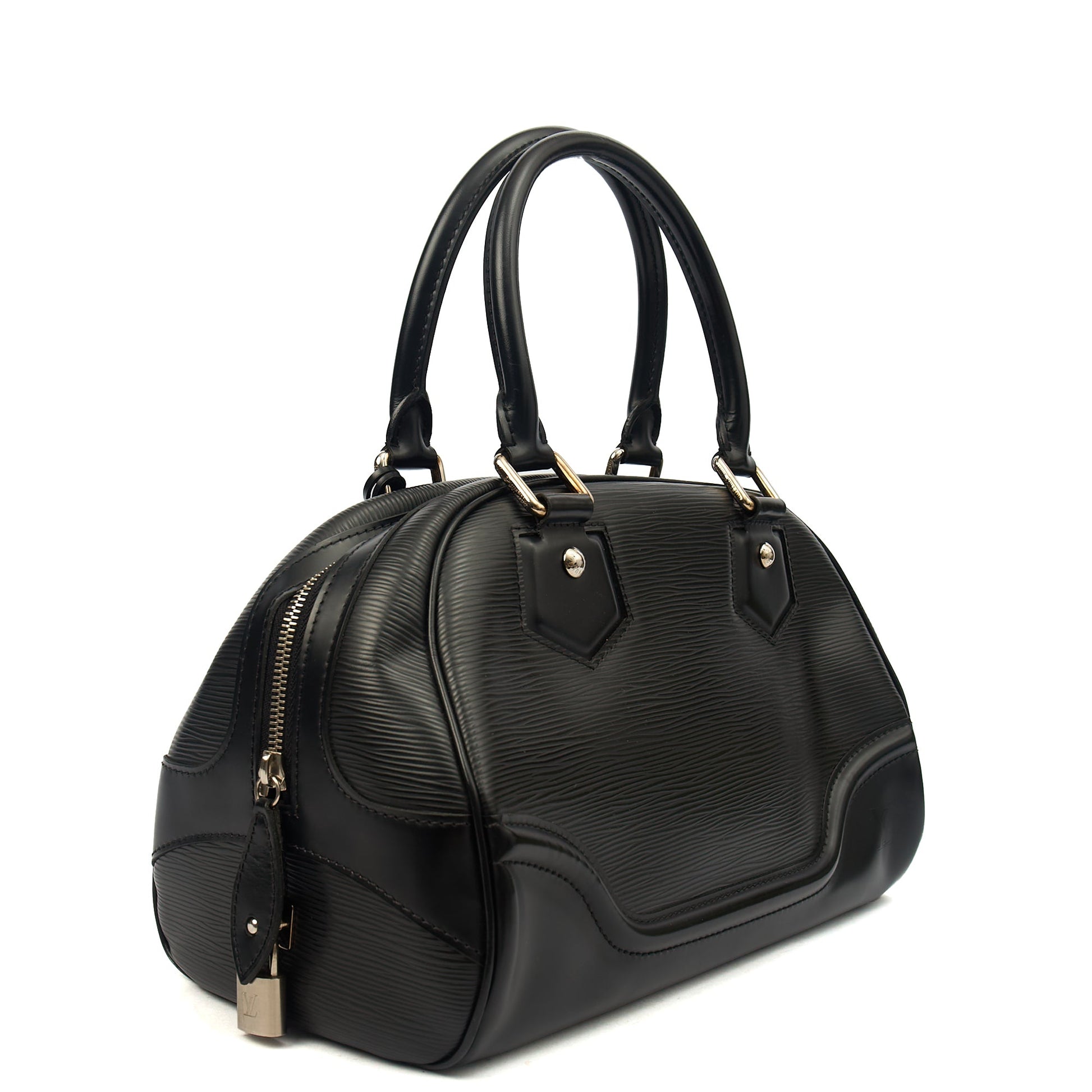 Louis Vuitton Tote Montaigne MM in Black, Epi Leather — Alternate View 8