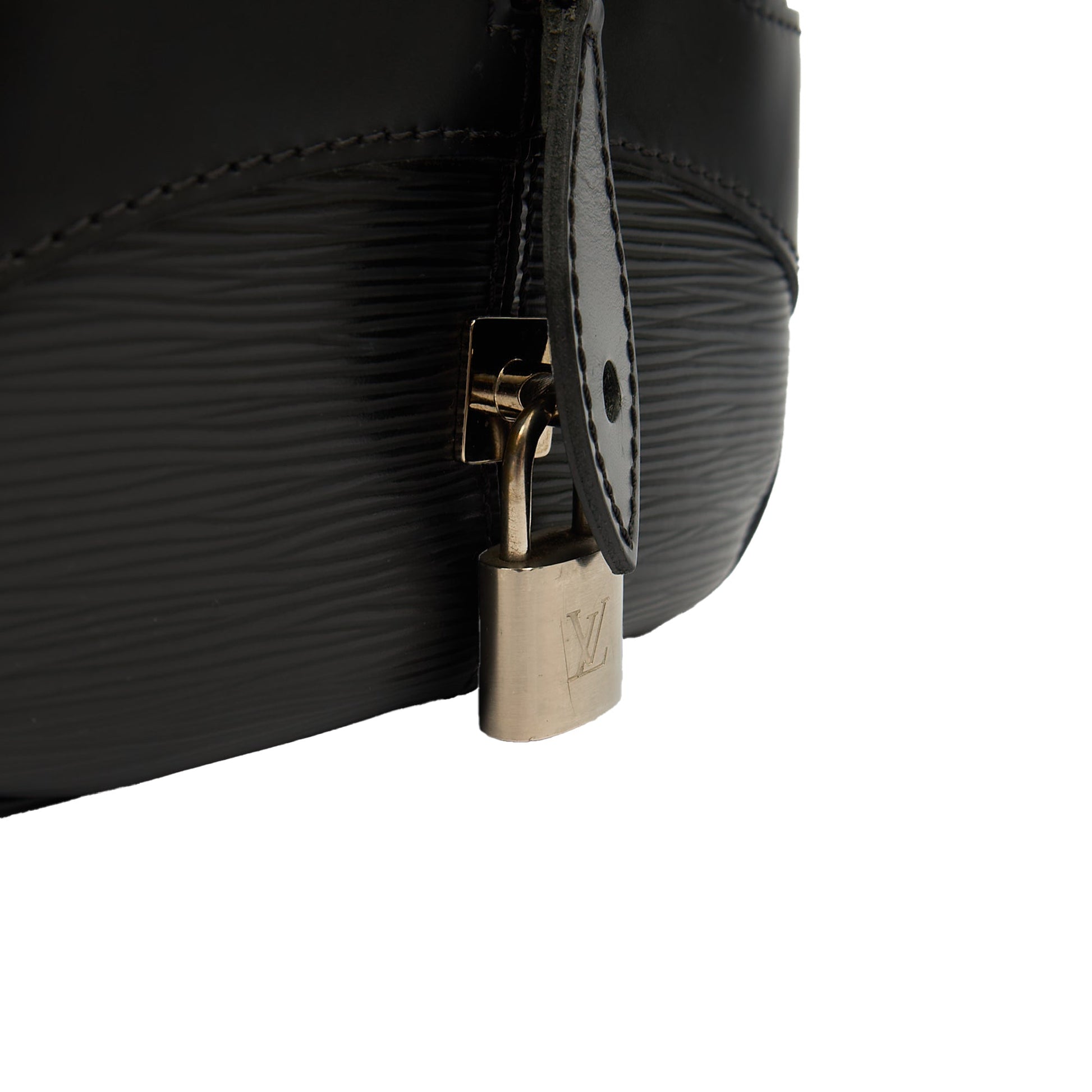 Louis Vuitton Tote Montaigne MM in Black, Epi Leather — Lifestyle View