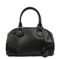 Louis Vuitton Tote Montaigne MM in Black, Epi Leather — Front View