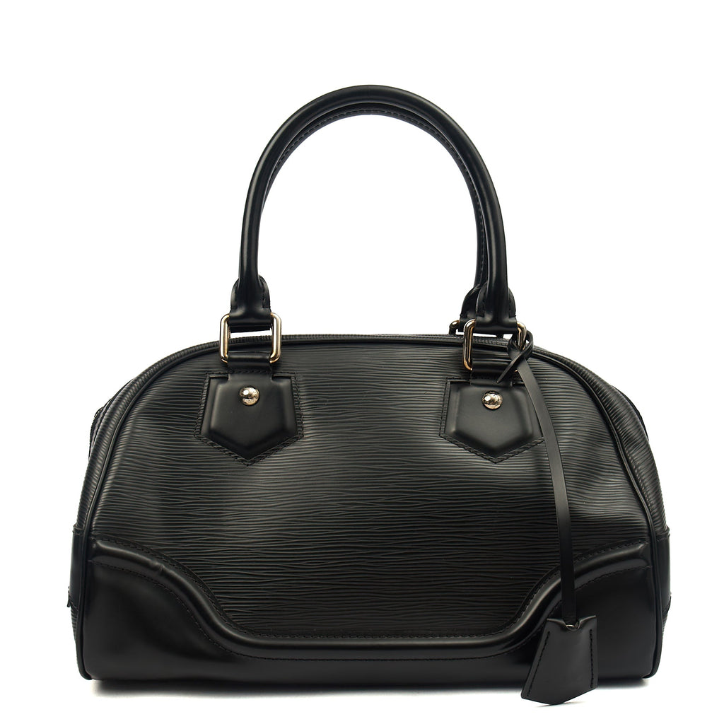 Louis Vuitton Tote Montaigne MM in Black, Epi Leather — Alternate View 13