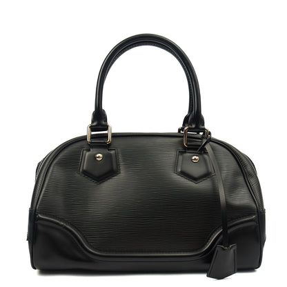 Louis Vuitton Tote Montaigne MM in Black, Epi Leather — Alternate View 13