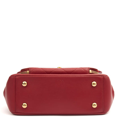 Chanel Top Handle Business Affinity Flap Bag in Red, Caviar Leather — Alternate View 25