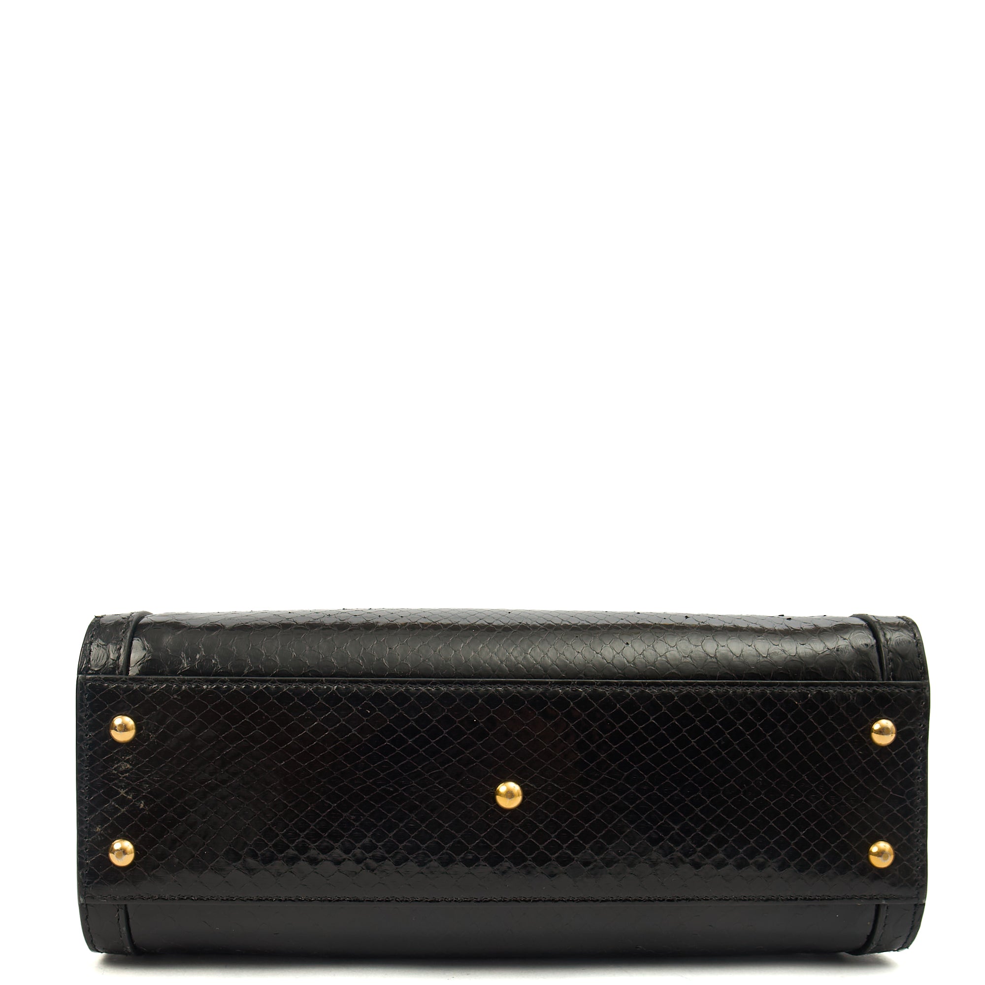 Gucci Tote Diana - Mini in Black, Python Leather — Top View