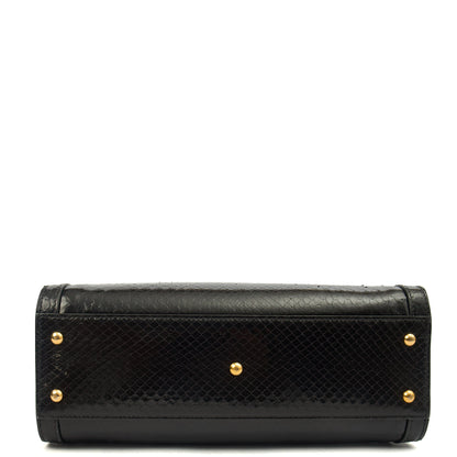 Gucci Tote Diana - Mini in Black, Python Leather — Top View