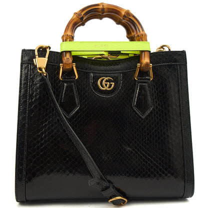 Gucci Tote Diana - Mini in Black, Python Leather — Alternate View 10