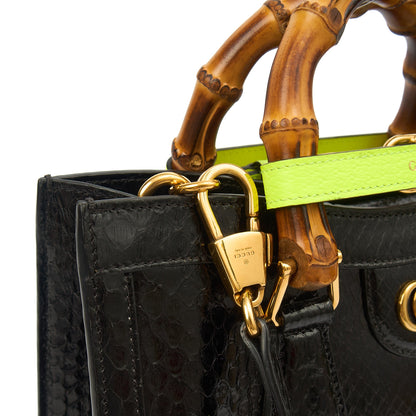 Gucci Tote Diana - Mini in Black, Python Leather — Alternate View 8
