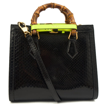 Gucci Tote Diana - Mini in Black, Python Leather — Alternate View 12