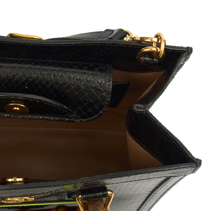 Gucci Tote Diana - Mini in Black, Python Leather — Alternate View 27