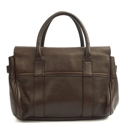 Mulberry Tote Bayswater- Small in Brown, Calfskin Leather — Back View