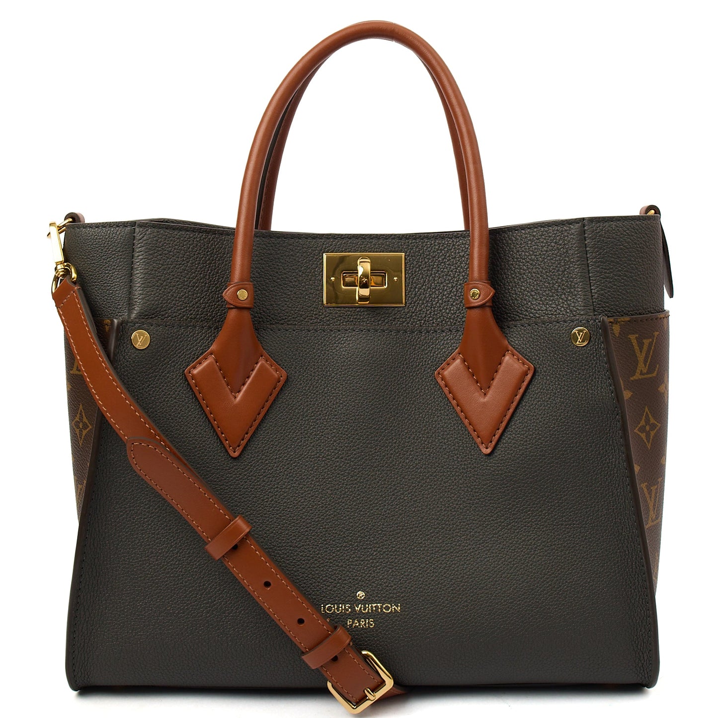 Louis Vuitton Tote On My Side in Monogram, Calfskin Leather — Alternate View 7