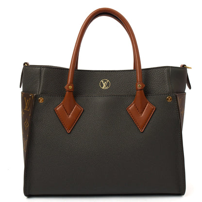 Louis Vuitton Tote On My Side in Monogram, Calfskin Leather — Top View