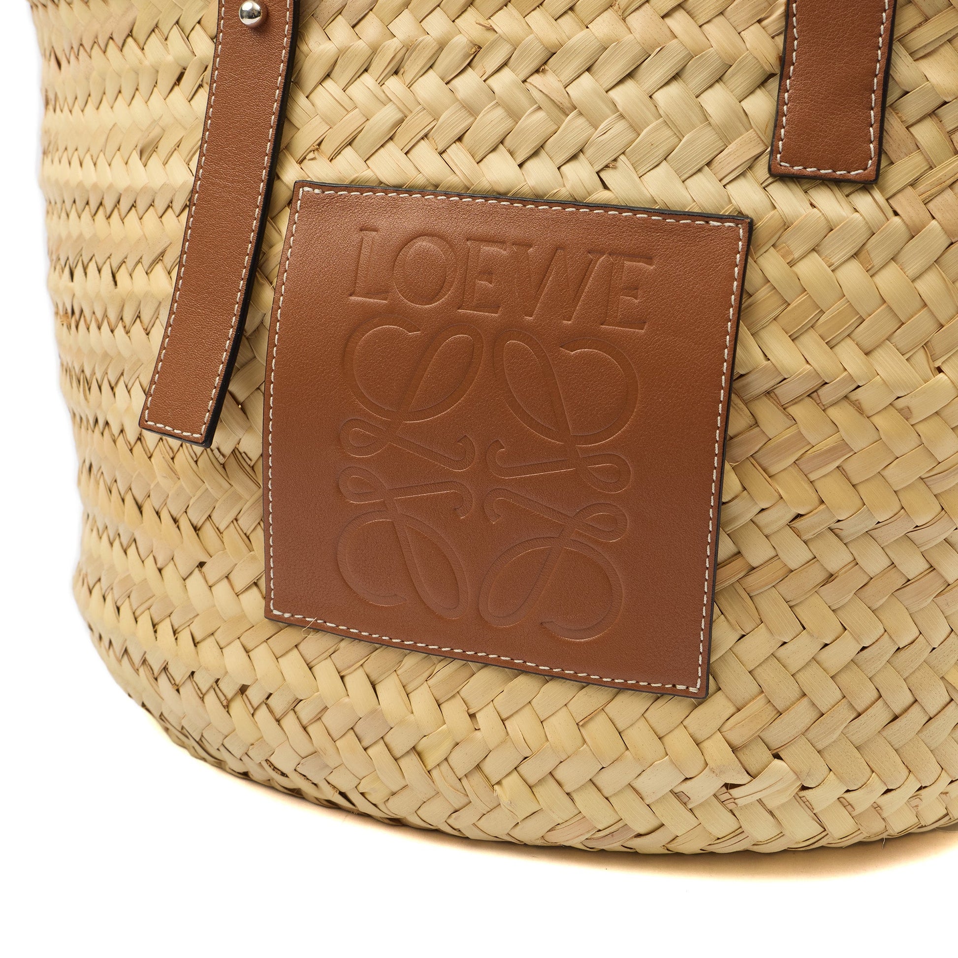 Loewe Tote Anagram Basket Bag - Medium in Neutral, Other — Alternate View 12
