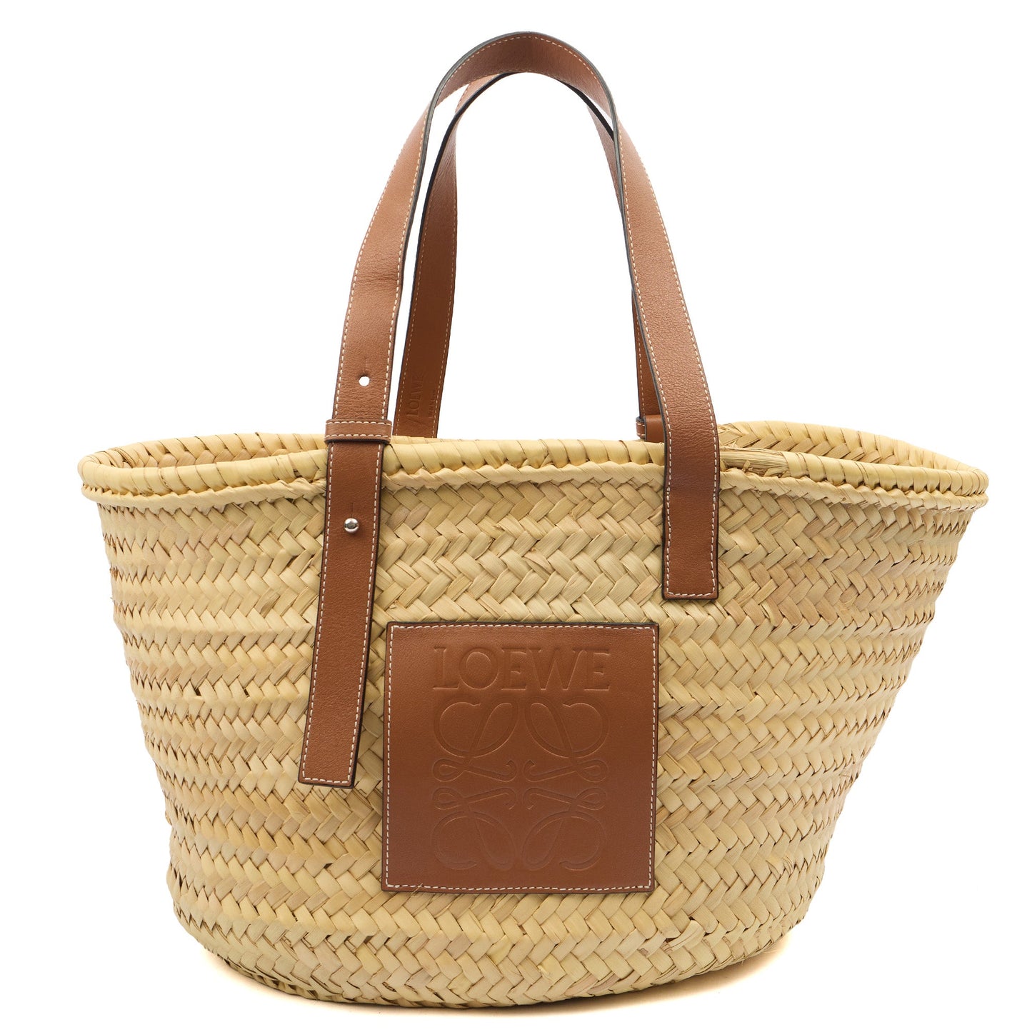 Loewe Tote Anagram Basket Bag - Medium in Neutral, Other — Alternate View 7