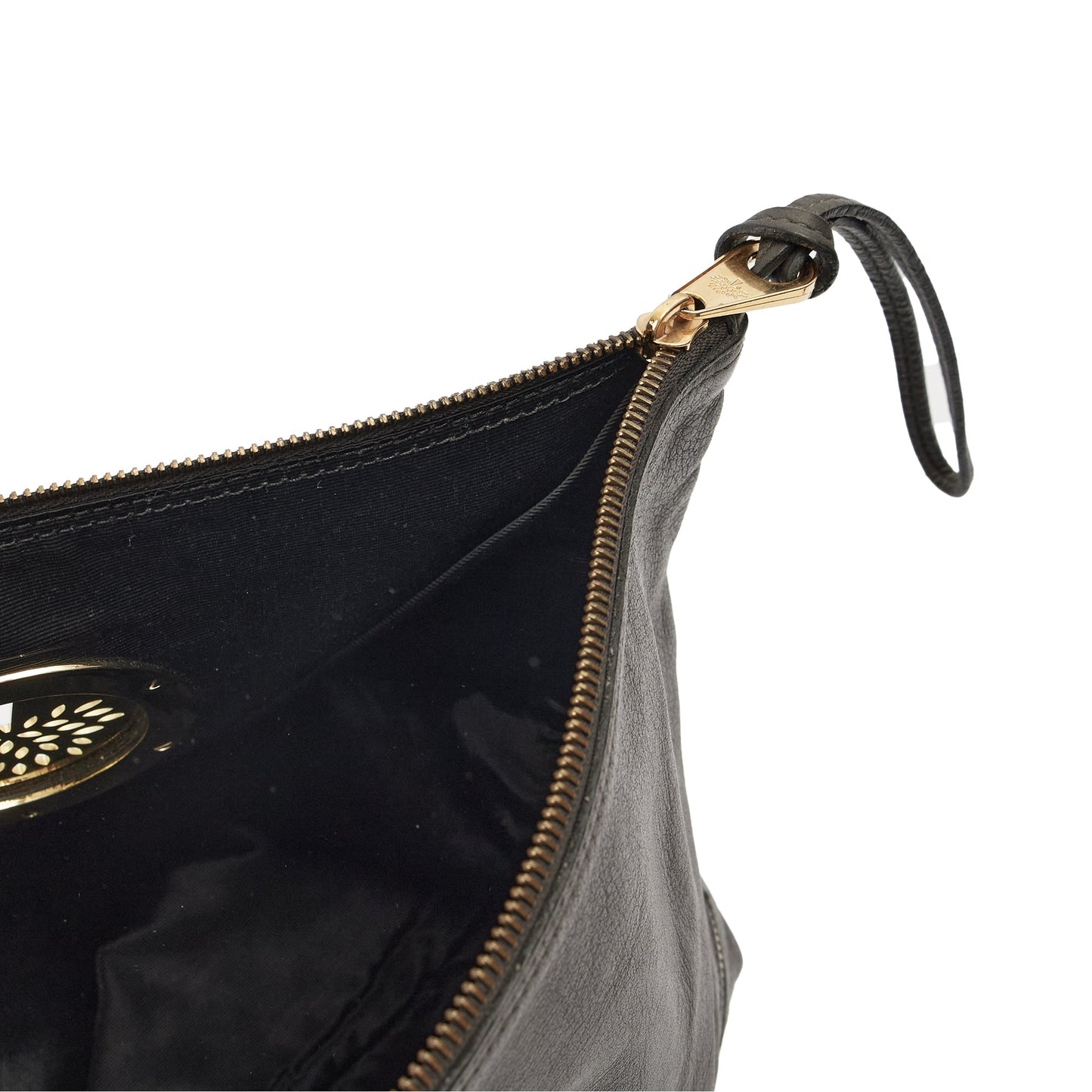 Mulberry Clutch Daria Clutch in Grey, Leather — Detail View