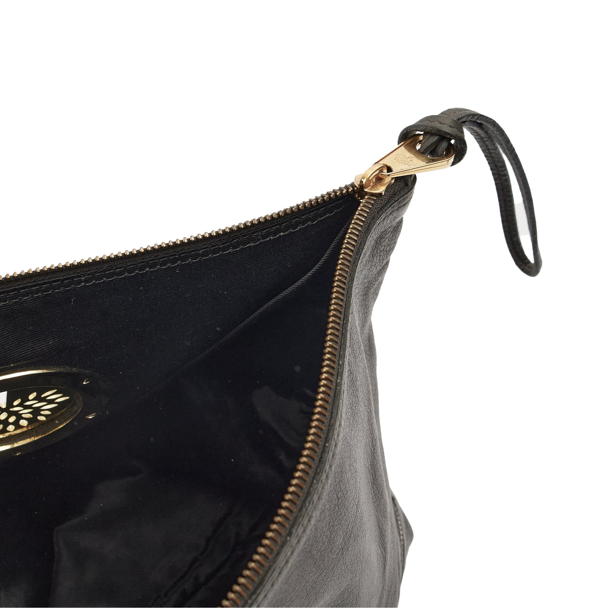 Mulberry Clutch Daria Clutch in Grey, Leather — Detail View