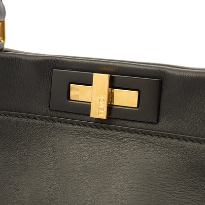 Fendi Top Handle Peekaboo Iconic - Medium in Black, Leather — Alternate View 12