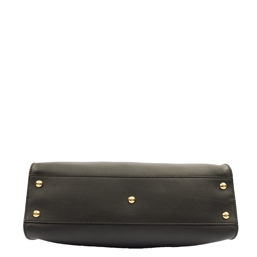 Fendi Top Handle Peekaboo Iconic - Medium in Black, Leather — Alternate View 10