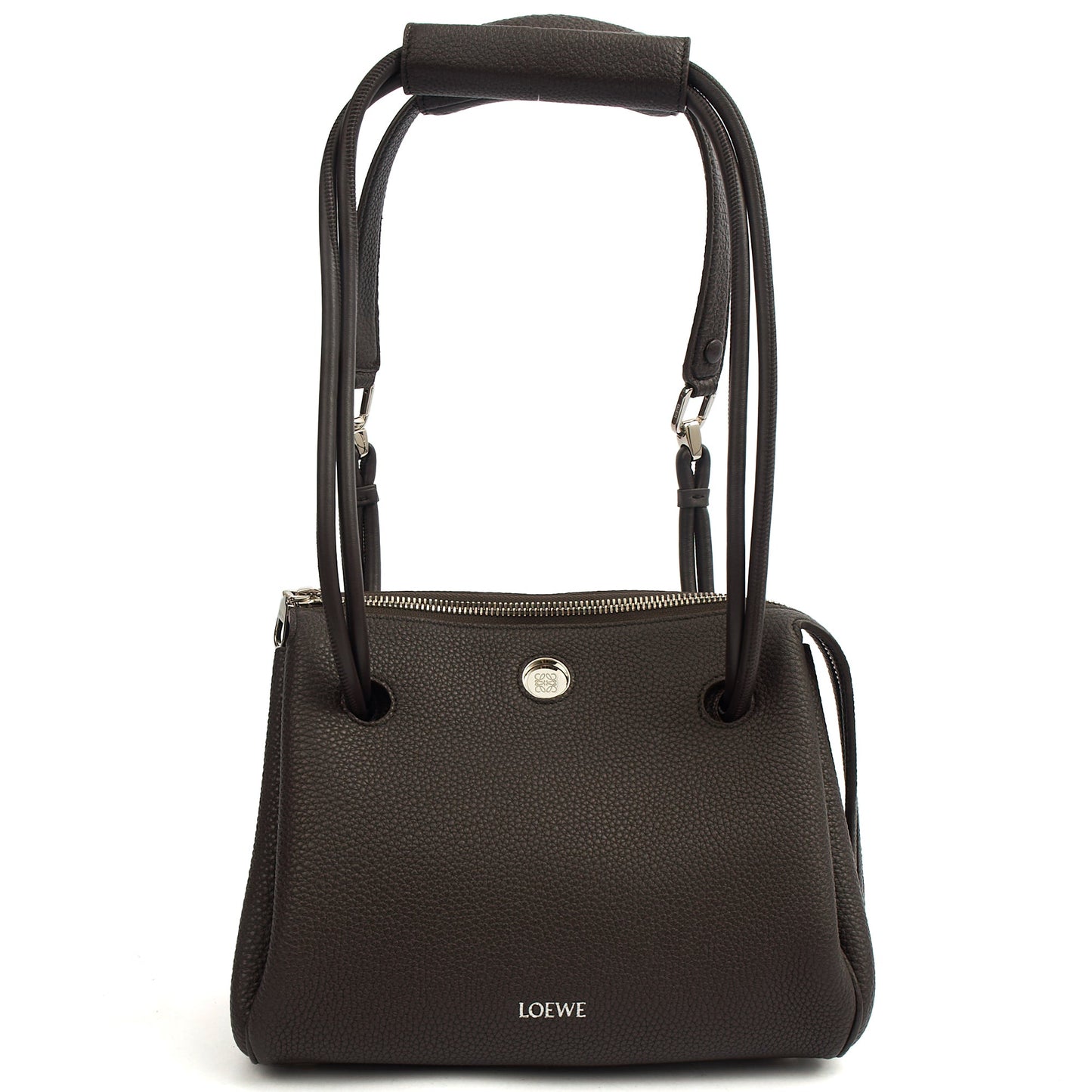 Loewe Shoulder Bag Madrid - Small in Dark Ebony, Leather — Alternate View 8