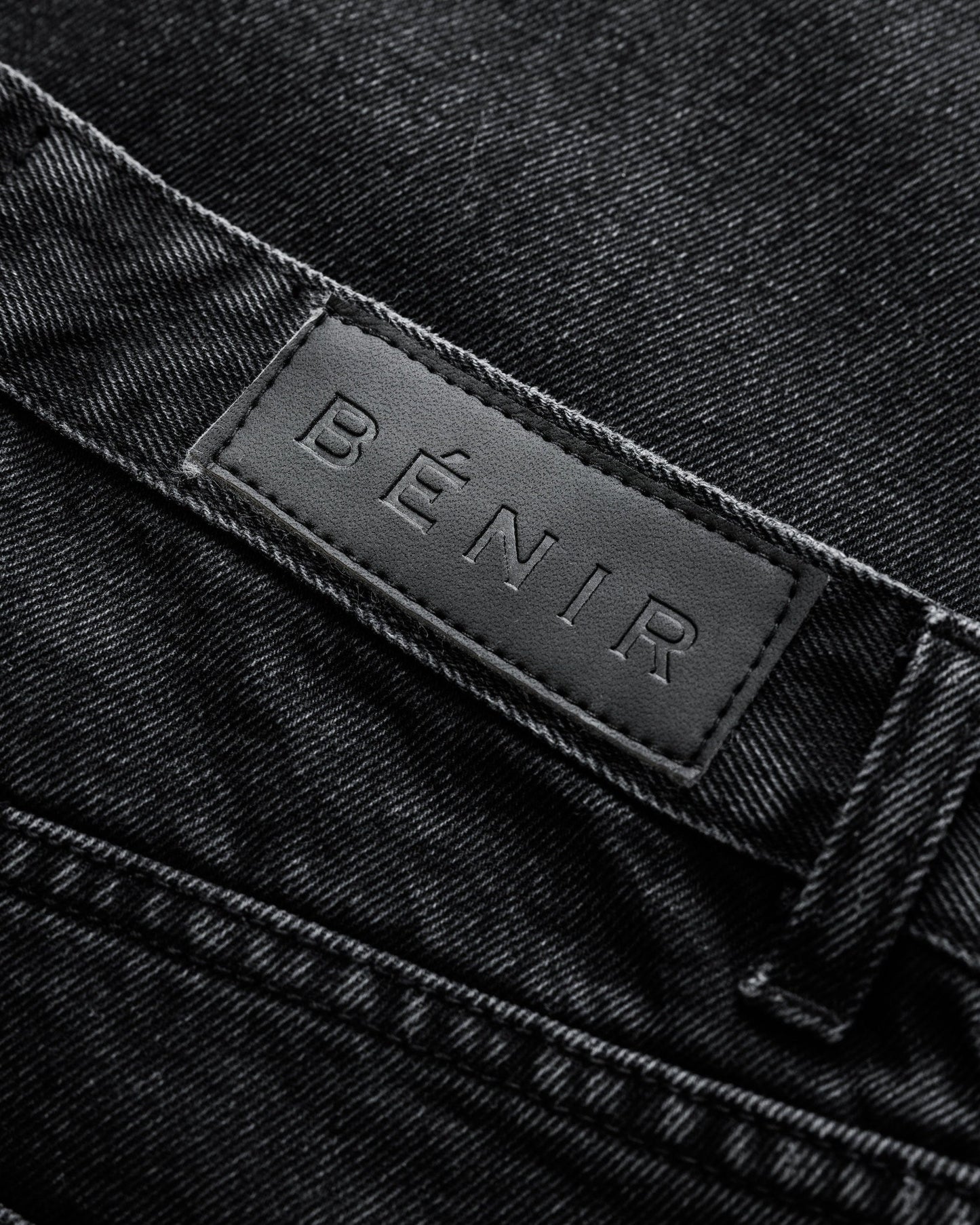 Benir Clothing Relaxed Carpenter Denim - Blackout — 28 — Detail View